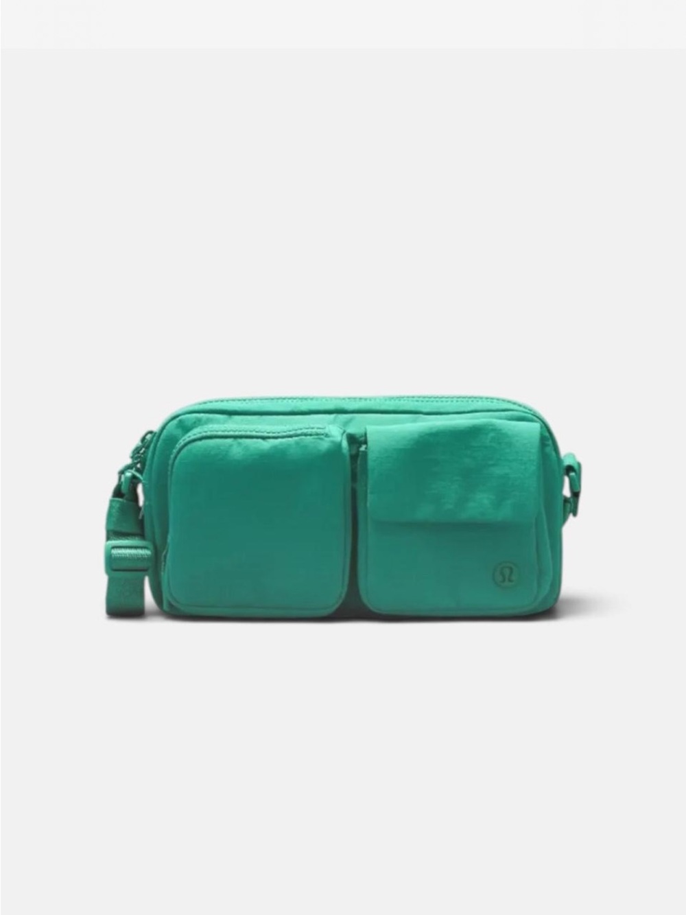 lululemon athletica Men's Teal Green Belt Bag with Dual Front Pockets